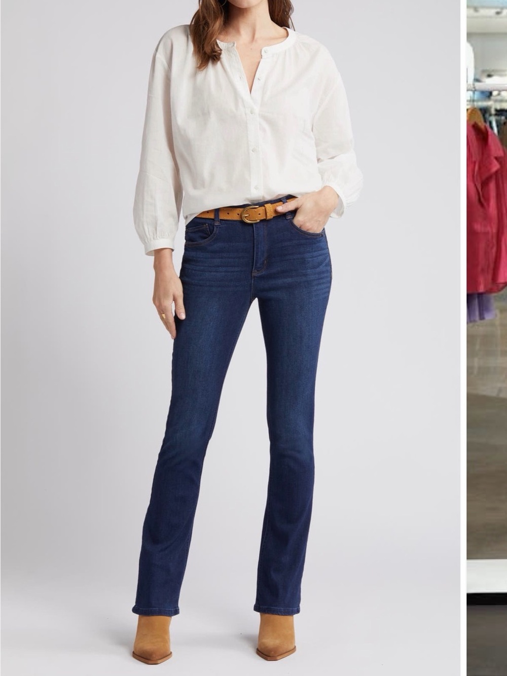 Wit & Wisdom Dark Blue Straight Leg Jeans